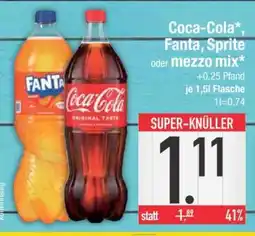Edeka Coca-Cola, Fanta, Sprite oder Mezzo Mix Angebot