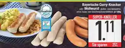 Edeka Bayerische Curry-Knacker oder Wollwurst Angebot