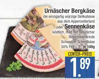 Edeka Urnäscher Bergkäse oder Sennenkäse Angebot