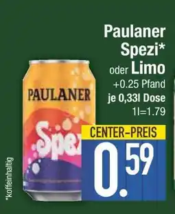 Edeka Paulaner Spezi oder Limo Angebot