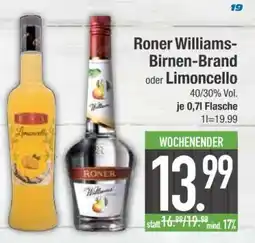 Edeka Roner Williams-Birnen-Brand oder Limoncello Angebot