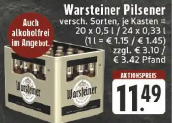 Edeka Warsteiner Pilsener Angebot
