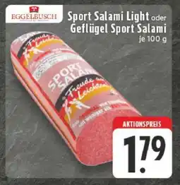 Edeka Sport Salami Light oder Geflügel Sport Salami Angebot