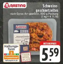 Edeka Rasting Schweinegeschnetzeltes Angebot