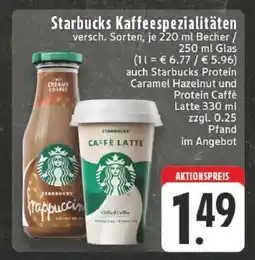 Edeka Starbucks Kaffeespezialitäten Angebot