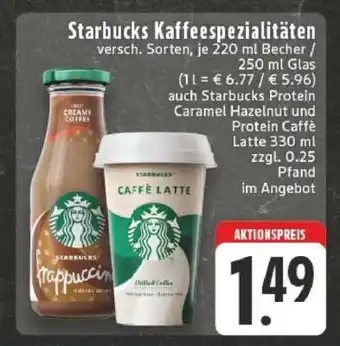 Edeka Starbucks Kaffeespezialitäten Angebot