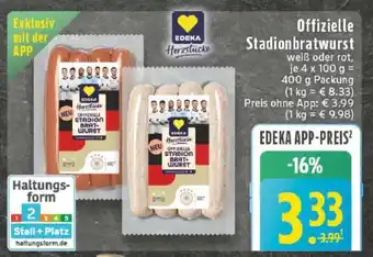 Edeka Offizielle Stadionbratwurst Angebot