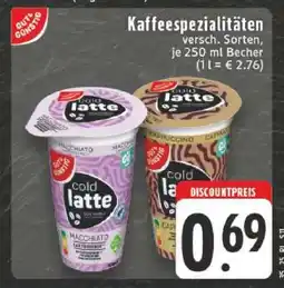 Edeka Kaffeespezialitäten Angebot