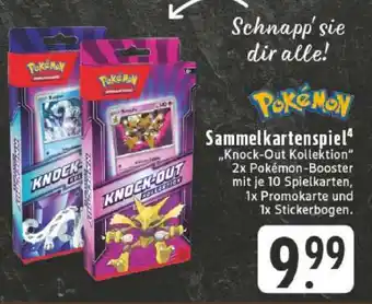Edeka POKÉMON Sammelkartenspiel Knock-Out Kollektion Angebot