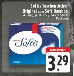 Edeka Softis Taschentücher Original oder Soft Bamboo Angebot