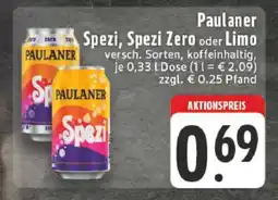Edeka Paulaner Spezi Spezi Zero oder Limo Angebot