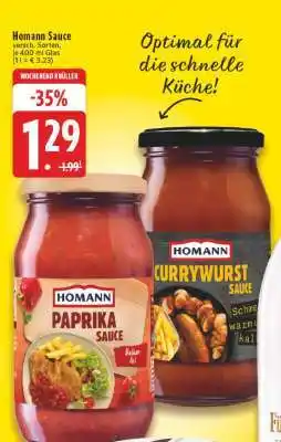 Edeka HOMANN Sauce Angebot