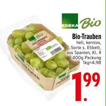 Edeka Bio-Trauben Angebot