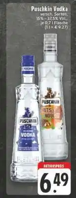 Edeka Puschkin Vodka Angebot