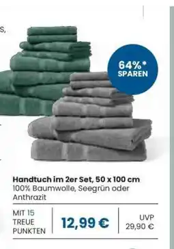 Edeka Handtuch im 2er Set, 50 x 100 cm Angebot