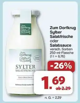 Famila Nord Ost Zum Dorfkrug Sylter Salatfrische oder Salatsauce Angebot