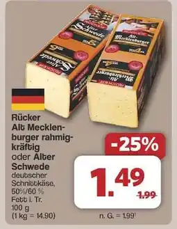 Famila Nord Ost Rücker Alt Mecklenburger rahmig-kräftig oder Alter Schwede Angebot