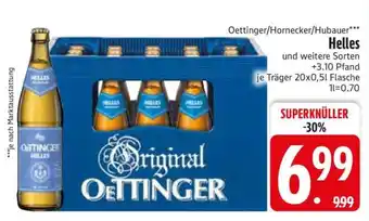 Edeka Oettinger/Hornecker/Hubauer Helles Angebot