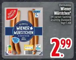 Edeka Delikatess Wiener Würstchen Angebot
