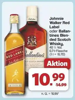 Famila Nord Ost Johnnie Walker Red Label oder Ballantines Blended Scotch Whisky Angebot