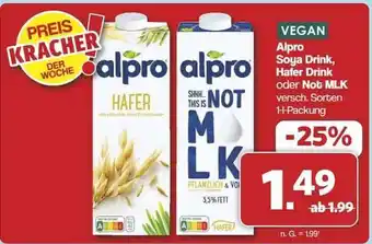 Famila Nord Ost Alpro Soya Drink, Hafer Drink oder Not MLK Angebot