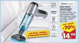 Famila Nord Ost CLEANmaxx Akku-Handstaubsauger Angebot