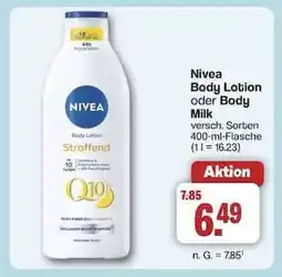 Famila Nord Ost Nivea Body Lotion oder Body Milk Angebot