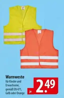 Famila Nord Ost Warnweste Angebot