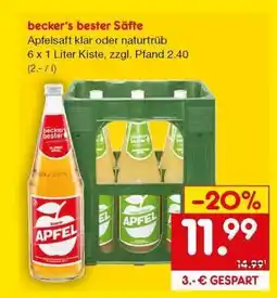Netto Marken-Discount becker's bester Säfte Angebot