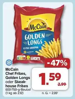 Famila Nord Ost McCain Chef Frites, Golden Longs oder Steakhouse Frites Angebot