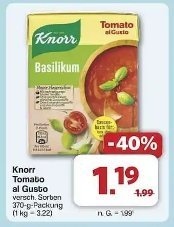 Famila Nord Ost KNORR Tomato al Gusto Angebot
