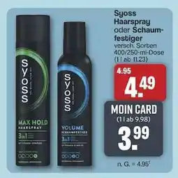 Famila Nord Ost syoss Haarspray oder Schaumfestiger Angebot