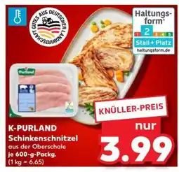 Kaufland K-PURLAND Schinkenschnitzel Angebot