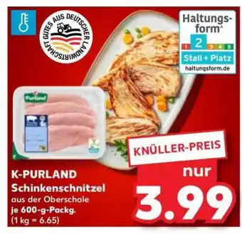 Kaufland K-PURLAND Schinkenschnitzel Angebot
