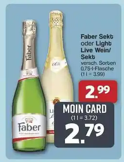 Famila Nord Ost Faber Sekt oder Light Live Wein/Sekt Angebot