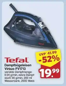 Famila Nord Ost Tefal Dampfbügeleisen Virtuo FV1713 Angebot