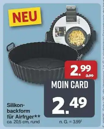 Famila Nord Ost Silikonbackform für Airfryer Angebot
