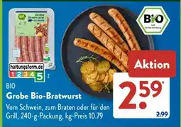 Aldi Süd Grobe Bio-Bratwurst Angebot