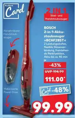 Kaufland BOSCH 2-in-1-Akkustaubsauger BCHF2BST Angebot