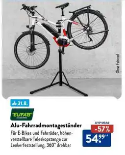 Aldi Nord Alu-Fahrradmontageständer Angebot