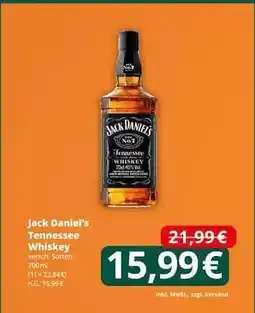 Famila Nord Ost Jack Daniel’s Tennessee Whiskey Angebot