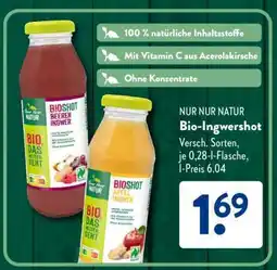 Aldi Süd Bio-Ingwershot Angebot