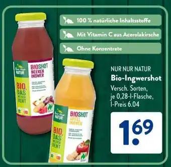 Aldi Süd Bio-Ingwershot Angebot