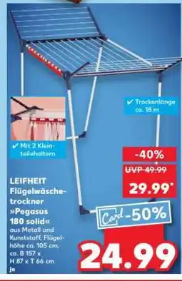 Kaufland LEIFHEIT Flügelwäschetrockner Pegasus 180 solid Angebot
