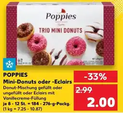 Kaufland POPPIES Mini-Donuts oder -Eclairs Angebot
