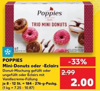 Kaufland POPPIES Mini-Donuts oder -Eclairs Angebot