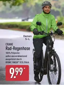 Aldi Nord CRANE Rad-Regenhose Angebot