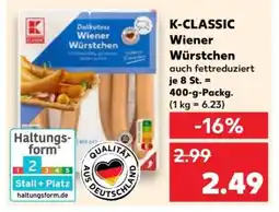 Kaufland K-CLASSIC Wiener Würstchen Angebot