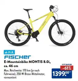Aldi Nord FISCHER E-Mountainbike MONTIS 8.0i, ca. 46 cm Angebot