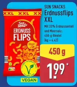 Aldi Nord SUN SNACKS Erdnussflips XXL Angebot